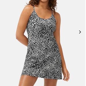 Like New Rare Outdoor Voices The Exercise Dress in Snow Leopard - L